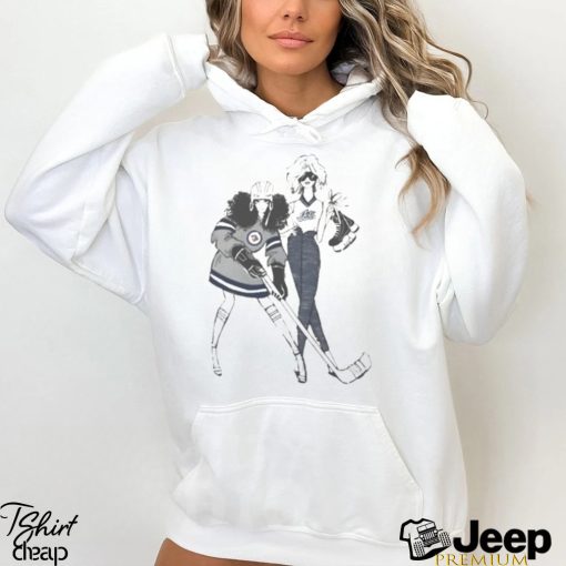 G III 4Her By Carl Banks White Winnipeg Jets Hockey Girls T Shirt