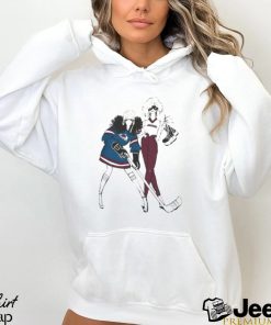 G III 4Her by Carl Banks Heather Gray Colorado Avalanche Hockey Girls Tee Shirt