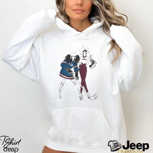 G III 4Her by Carl Banks Heather Gray Colorado Avalanche Hockey Girls Tee Shirt