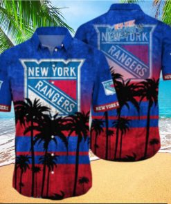 New York Rangers NHL Logo Coconut Tropical Hawaiian Shirt Beach Gift For Fans