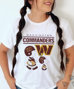 Washington Commanders Snoopy Charlie Brown Tee Shirt