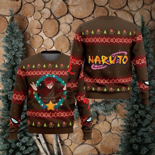 Gaara Naruto Ugly Christmas Sweater