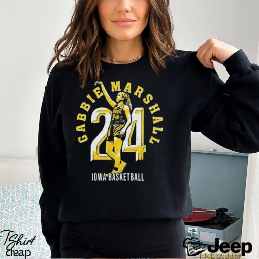 Gabbie Marshall 24 Iowa Basketball Shirt