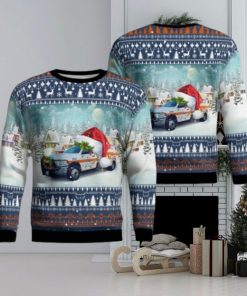 Gainesville, Texas, Cooke County Ems AopUgly Sweater Family Gift