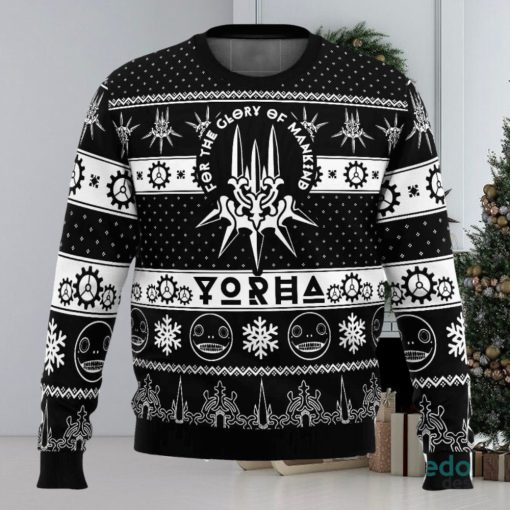 Game of Yorha Nier Automata 3D Ugly Christmas Sweater Christmas Gift Ideas Party Gift