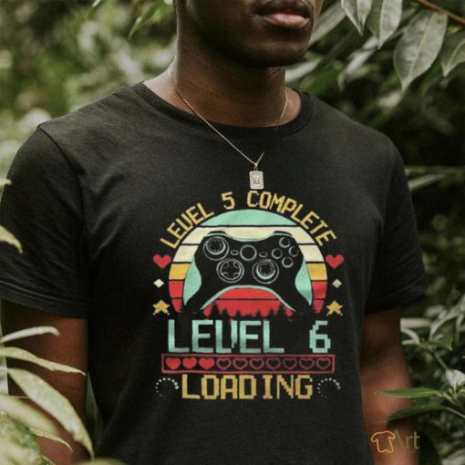 Gamer Husband Wife Married Level 5 Complete Level 6 Loading shirt