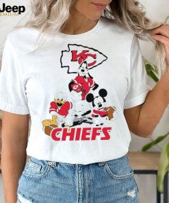 Gangster Mickey Mouse NFL Kansas City Chiefs football players logo shirt