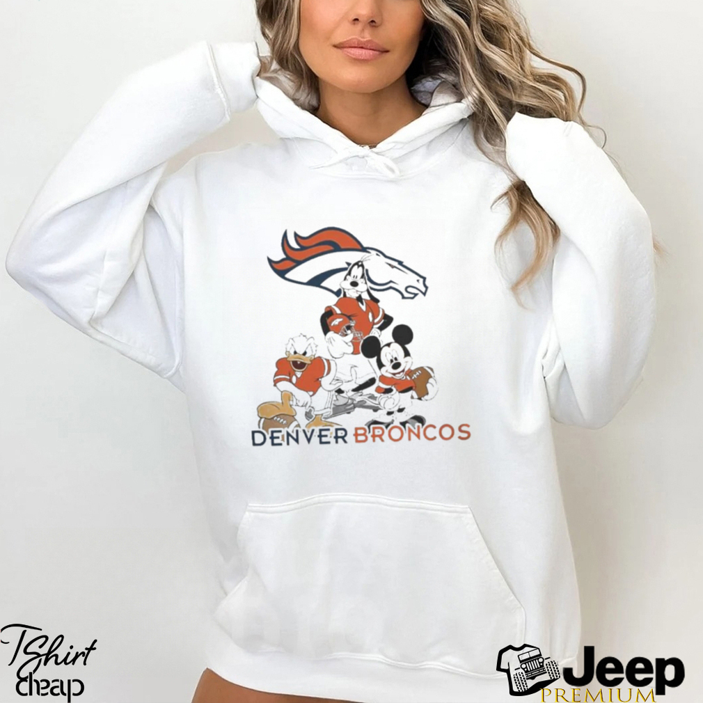 Gangster Mickey Mouse Nfl Denver Broncos Football Players Logo Shirt