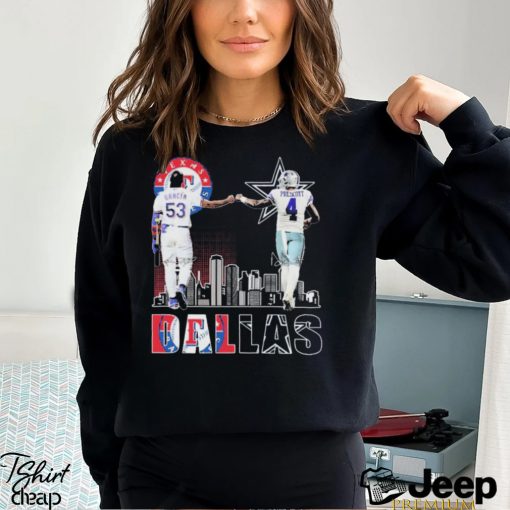 Garcia And Prescott Dallas Sports Skyline Shirt