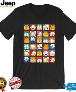 Garfield faces characters funny shirt