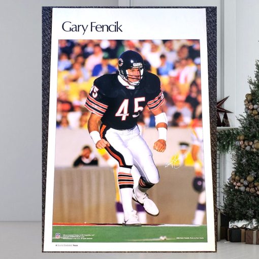 Gary Fencik On The Prowl Chicago Bears Vintage Original Poster