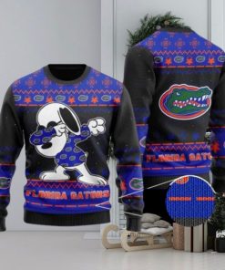 Gators Snoopy Dabbing Knitted Ugly Christmas Sweater