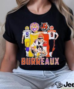 Geaux Tigers Joe Burrow And Cincinnati Bengals Signatures Shirt