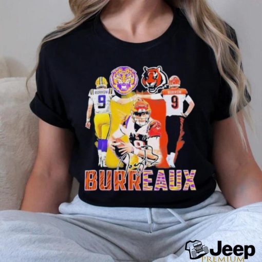 Geaux Tigers Joe Burrow And Cincinnati Bengals Signatures Shirt