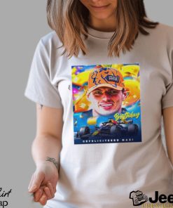 Gefeliciteerd Max Verstappen 26th Birthday The Most Consistent Driver At Present Unisex T shirt