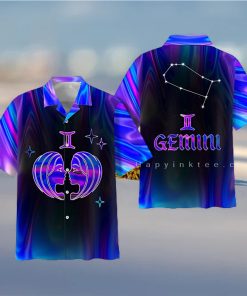 Gemini Zodiac Ultra Holo Star Zodiac Gift Hawaii Shirt