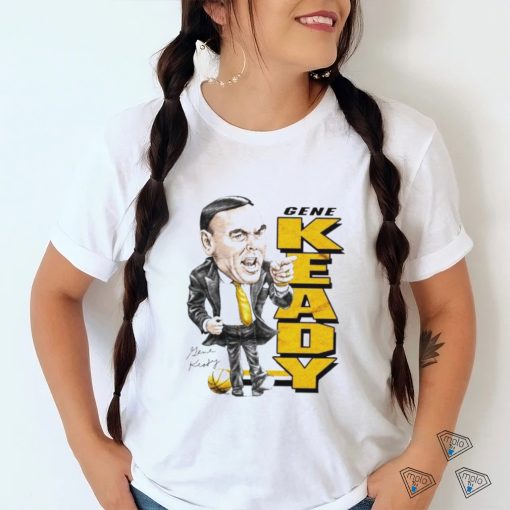 Gene Keady NCAA basketball coach caricature signature shirt