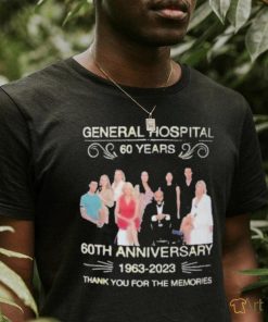 General Hospital 60 Years 60th Anniversary 1963 – 2023 Thank You For The Memories Shirt