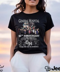 General Hospital 60th Anniversary 1963 – 2023 60 Seasons Over 15000 Episodes Thank You For The Memories T Shirt