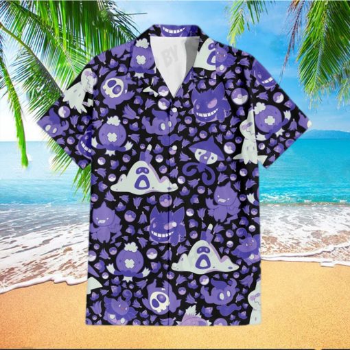 Gengar Ghost Hawaiian Shirt