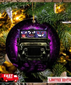 Gengar Pokemon Ghost Halloween Moonlight Jeep Funny Perfect Gift For Holiday Ornament