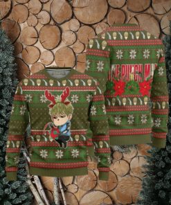 Genos Anime Ugly Christmas Sweater Custom One Punch Man Xmas Gift