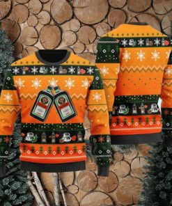 Geo Snowflake Jagermeister Ugly Christmas Sweater 3D Gift Idea Christmas