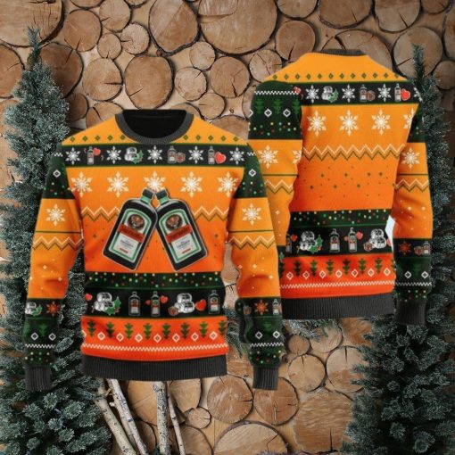 Geo Snowflake Jagermeister Ugly Christmas Sweater 3D Gift Idea Christmas