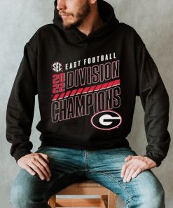 Georgia Bulldogs 2022 SEC East Division Football Champions Slanted Knockout T Shirt