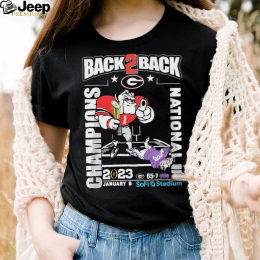 Georgia Bulldogs Back 2 Back CFP National Champions 2023 Shirt