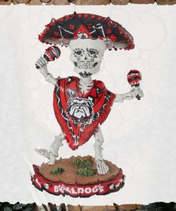 Georgia Bulldogs Calavera Glow in the Dark Bobblehead Ornament