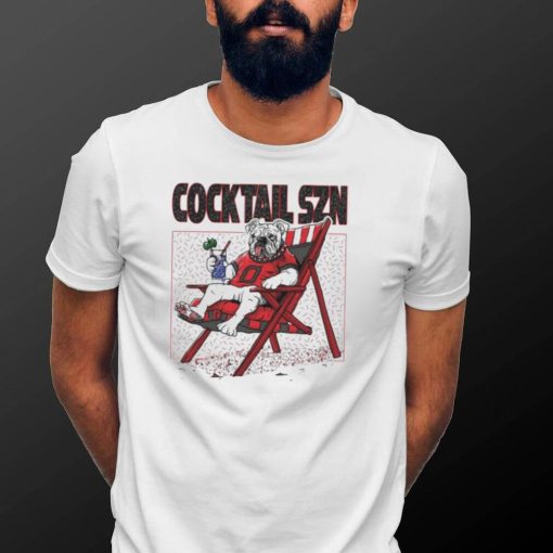 Georgia Bulldogs Cocktail SZN Football T Shirt