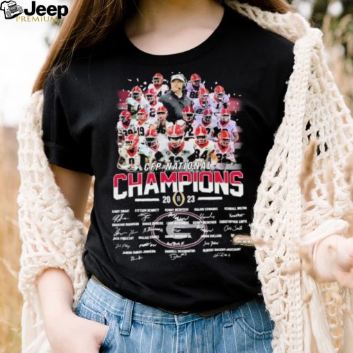 Georgia Bulldogs College Football Team 2023 CFP National Champions Signatures Shirt