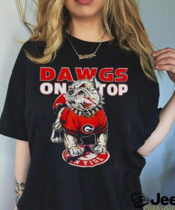 Georgia Bulldogs Dawgs on top mascot shirt