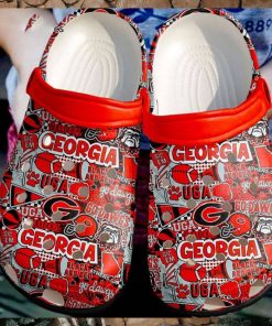 Georgia Bulldogs Football Crocs Clog Shoes