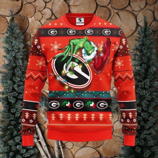 Georgia Bulldogs Grinch Christmas Ugly Sweater