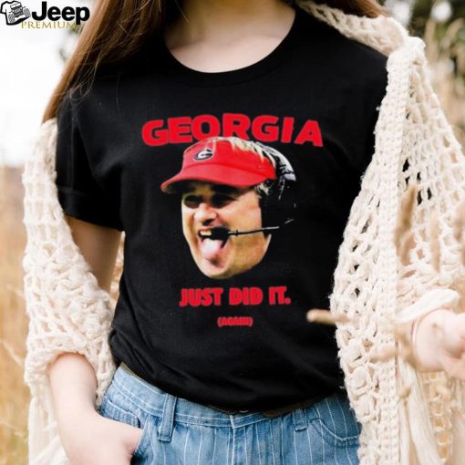 Georgia Bulldogs Kirby Smart Just Did It Again Shirt