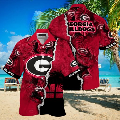 Georgia Bulldogs NCAA Hawaiian Shirt Custom July Aloha Shirt