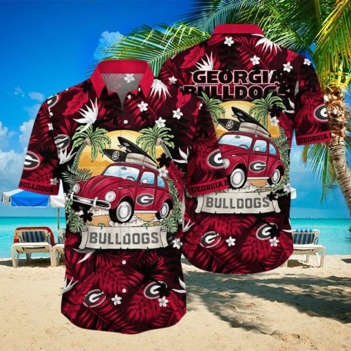 Georgia Bulldogs NCAA Hawaiian Shirt Sea Breezetime Aloha Shirt