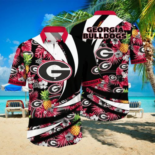 Georgia Bulldogs NCAA Hawaiian Shirt Surfing Aloha Shirt