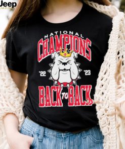 Georgia Bulldogs National Champions 2023 Back To Back Gauge Shirt