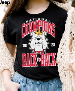 Georgia Bulldogs National Champions 2023 Back To Back Gauge Shirt