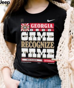 Georgia Bulldogs Nike 2022 College Football National Champions Game Recognize Fame Shirt