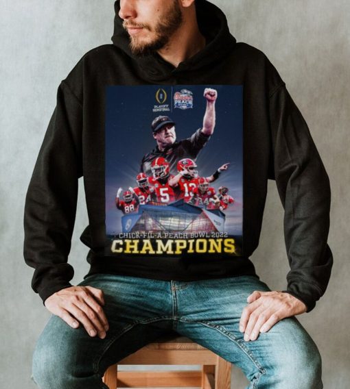 Georgia Bulldogs Playoffs Semifinal Chick Fil A Peach Bowl 2022 Champions shirt