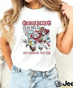 Georgia Bulldogs Run Wild Through The Sec Go Dawgs Sic ’em T shirt