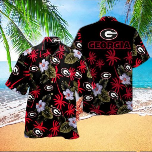 Georgia Bulldogs Summer Tropical Combo Hawaiian Shirt