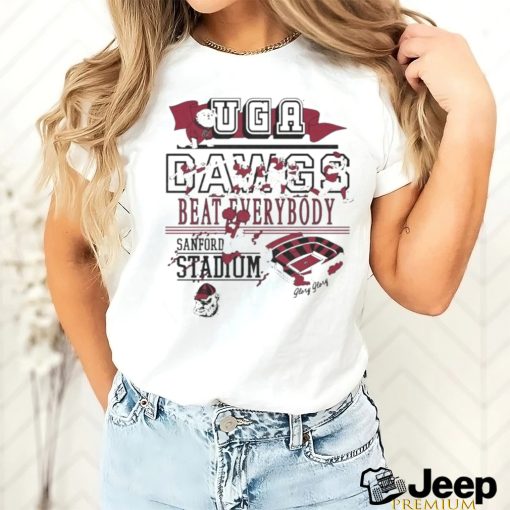 Georgia Bulldogs UGA Dawgs Beat Everybody Sanford Stadium Shirt