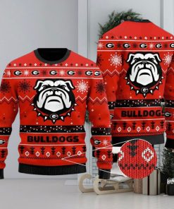 Georgia Bulldogs Ugly Christmas Sweater Mascot GA Football Gift