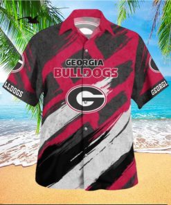 Georgia Bulldogs Vintage Casual 3D Hawaiian Shirt Best For Fans Beach Gift For Men And Women