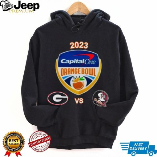 Georgia Bulldogs vs Florida State Seminoles 2023 Capital One Orange Bowl shirt